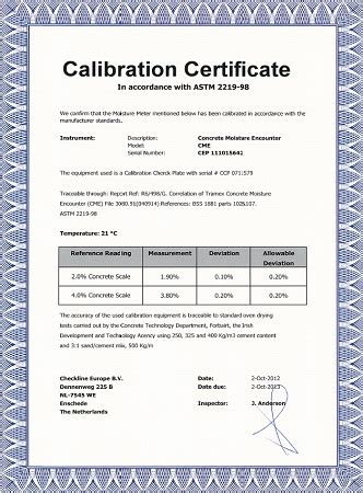 moisture meter calibration standards|moisture meter calibration certificate.